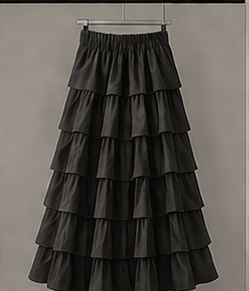 ティアードロングスカート