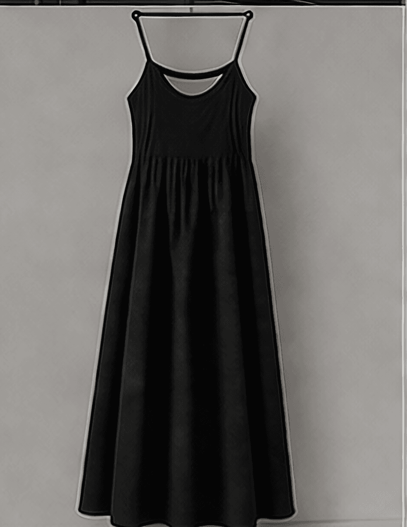 サテンキャミワンピース