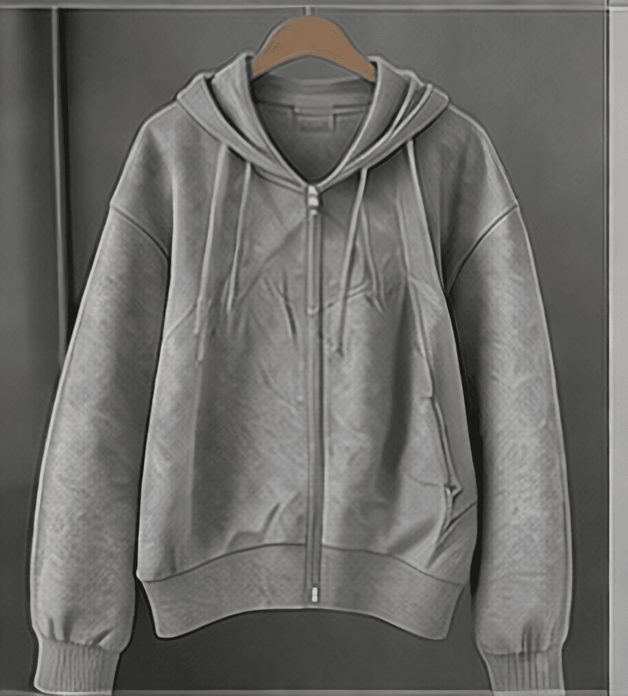 ショート丈パーカー